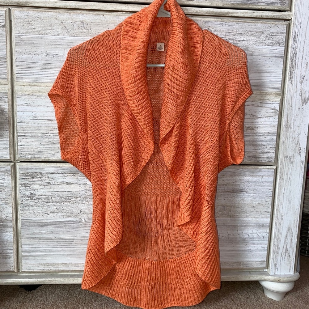 Tangerine Color Cardigan